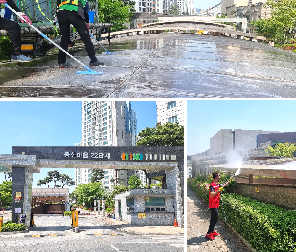 군포시 외부 건물청소 - 새 빌딩의 아름다움을 유지하세요 관한 작업사진입니다.